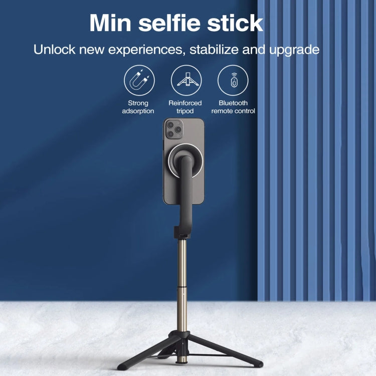 Asta stabilizzatrice portatile per treppiede magnetico per selfie con telecomando, WS-22005 White, WS-22005 Black