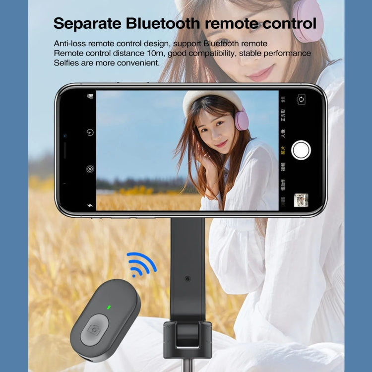 Asta stabilizzatrice portatile per treppiede magnetico per selfie con telecomando, WS-22005 White, WS-22005 Black