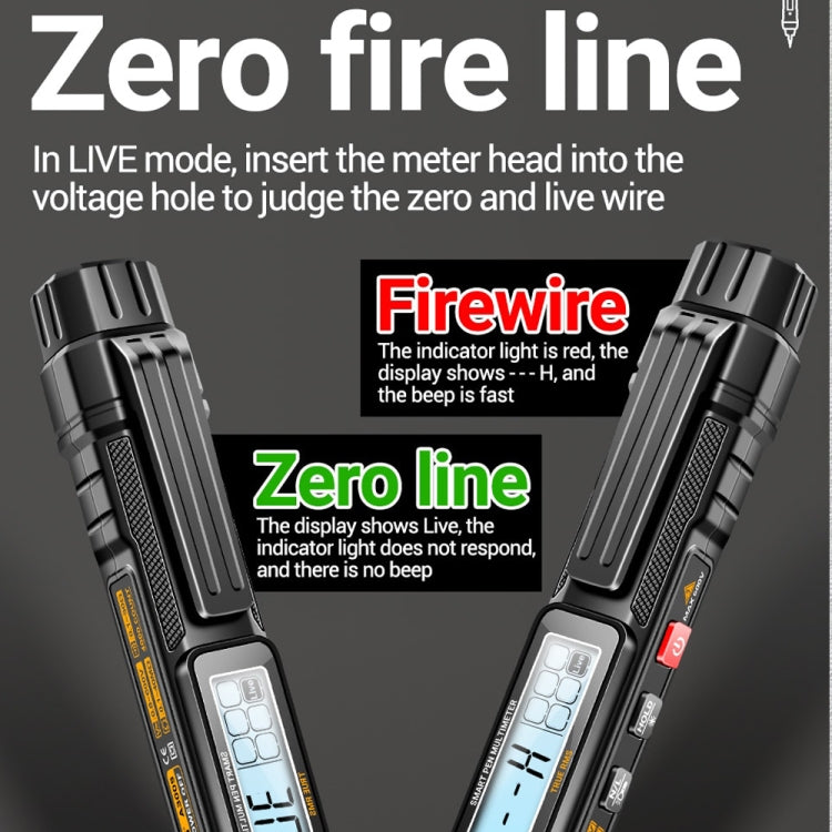 Penna per test di induzione per elettricisti Misuratore universale digitale ad alta precisione anti-combustione completamente intelligente, ANENG A3005, ANENG A3005A, ANENG A3005B