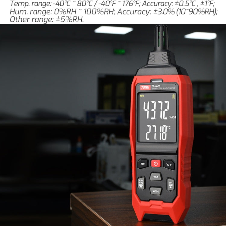 Misuratore di umidità della temperatura Termometro digitale del punto di rugiada, TASI TA622A, TASI TA622B USB Computer Connection