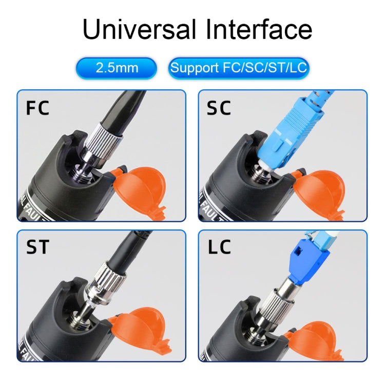 1-60 km Fibra ottica Penna a luce rossa 5/10/15/20/30/50 / 60MW Penna a luce rossa con sorgente luminosa, 5mW Blue, 10mW Orange, 15mW Blue+Orange, 20mW White, 20mW Green, 30mW Purple, 30mW Green+Orange, 50mW Red, 50mW Yellow, 60mW Black