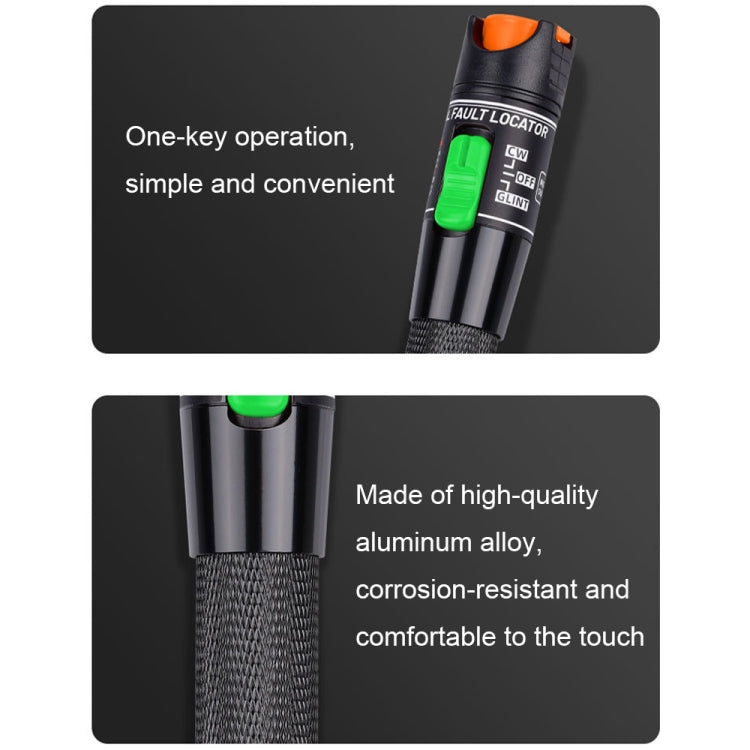 1-60 km Fibra ottica Penna a luce rossa 5/10/15/20/30/50 / 60MW Penna a luce rossa con sorgente luminosa, 5mW Blue, 10mW Orange, 15mW Blue+Orange, 20mW White, 20mW Green, 30mW Purple, 30mW Green+Orange, 50mW Red, 50mW Yellow, 60mW Black