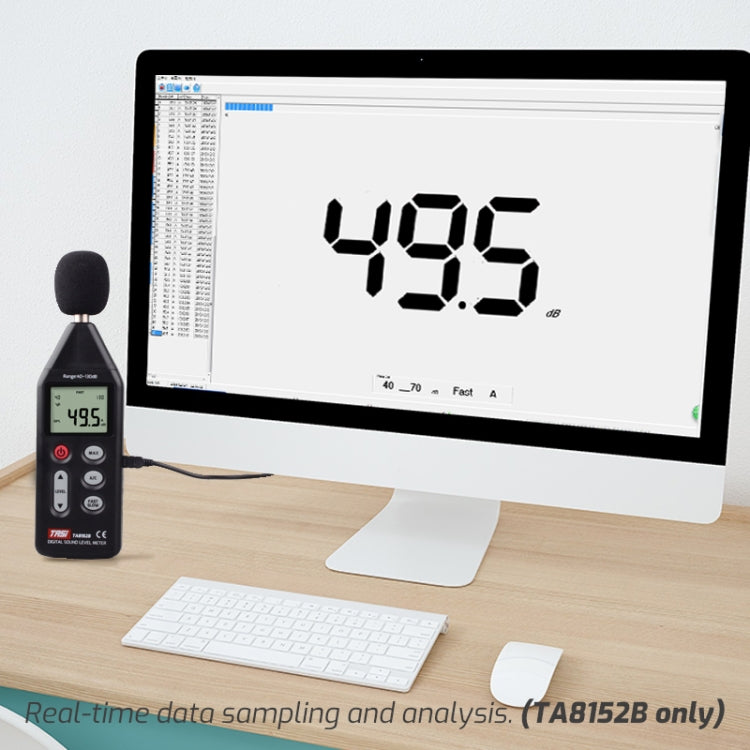 TASI TA8152B Misuratore di decibel sonoro per la misurazione del rumore, TA8152B