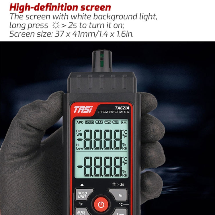 TASI TA621A Termometro digitale del punto di rugiada Misuratore di umidità della temperatura ambiente, TASI TA621A