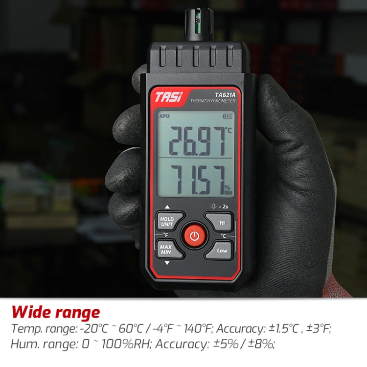 TASI TA621A Termometro digitale del punto di rugiada Misuratore di umidità della temperatura ambiente, TASI TA621A