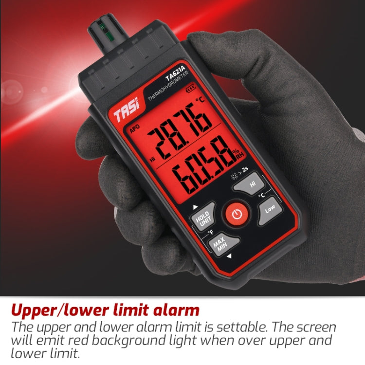 TASI TA621A Termometro digitale del punto di rugiada Misuratore di umidità della temperatura ambiente, TASI TA621A