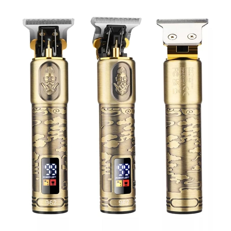 Set impermeabile per tagliacapelli elettrico 2 in 1 per taglio di capelli calvo da uomo, 962 Gold, 962 Gray