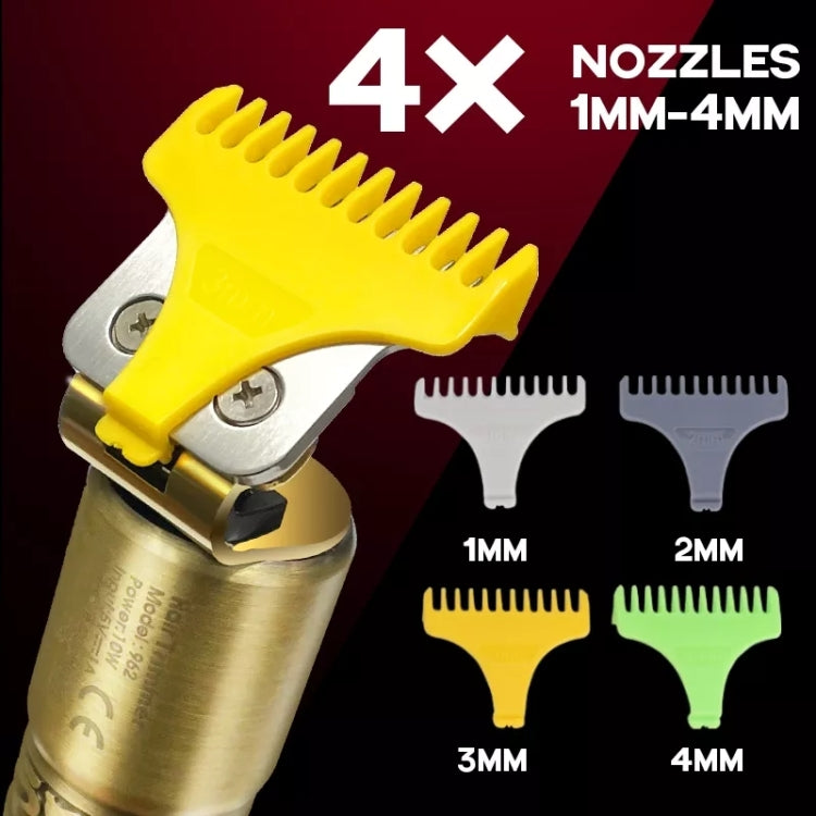 Set impermeabile per tagliacapelli elettrico 2 in 1 per taglio di capelli calvo da uomo, 962 Gold, 962 Gray