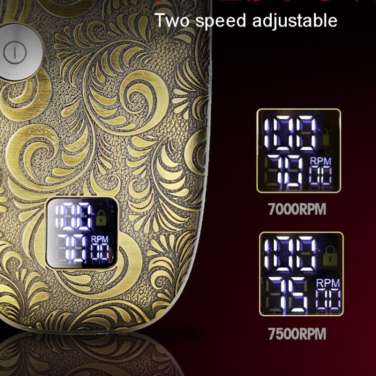Set impermeabile per tagliacapelli elettrico 2 in 1 per taglio di capelli calvo da uomo, 962 Gold, 962 Gray