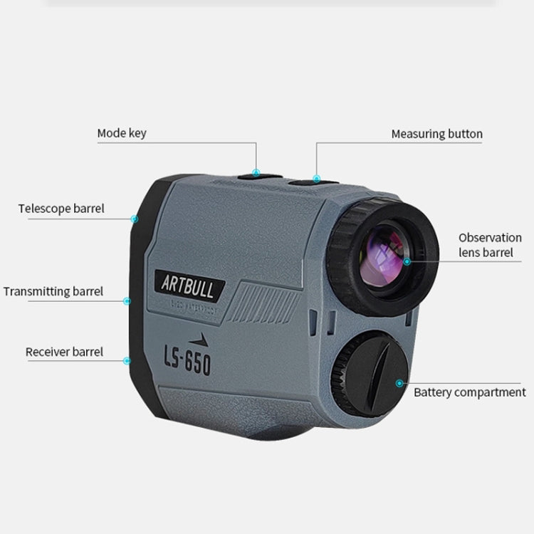 ARTBULL LS-650 telemetro laser da golf all'aperto 650 m telescopio altimetro, LS-650