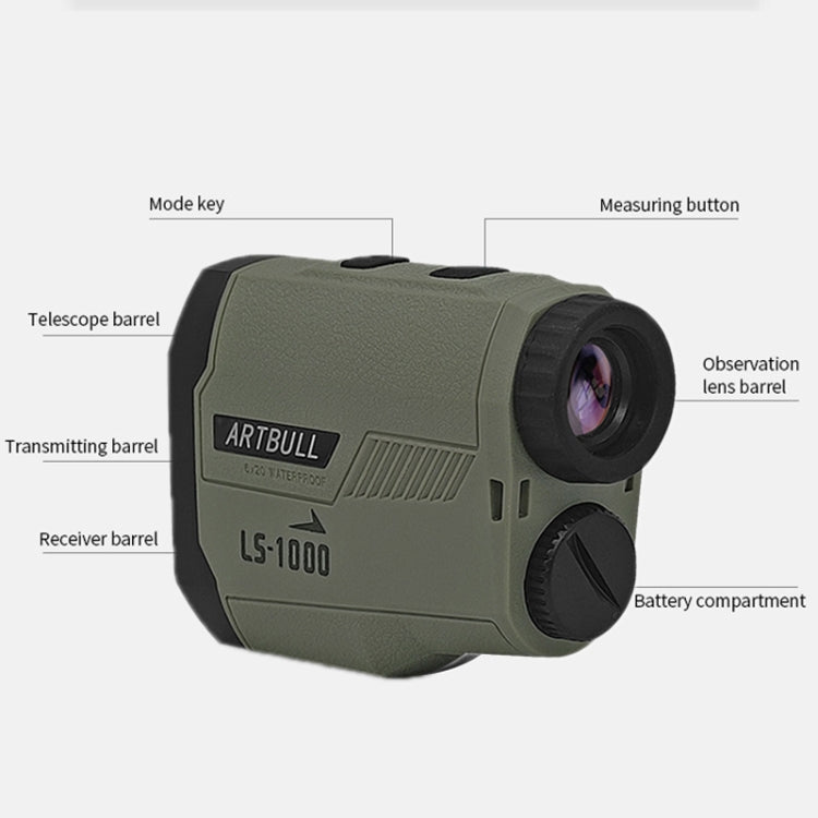 ARBULL LS-1000 telemetro da golf altimetro goniometro per esterni telescopio, LS-1000