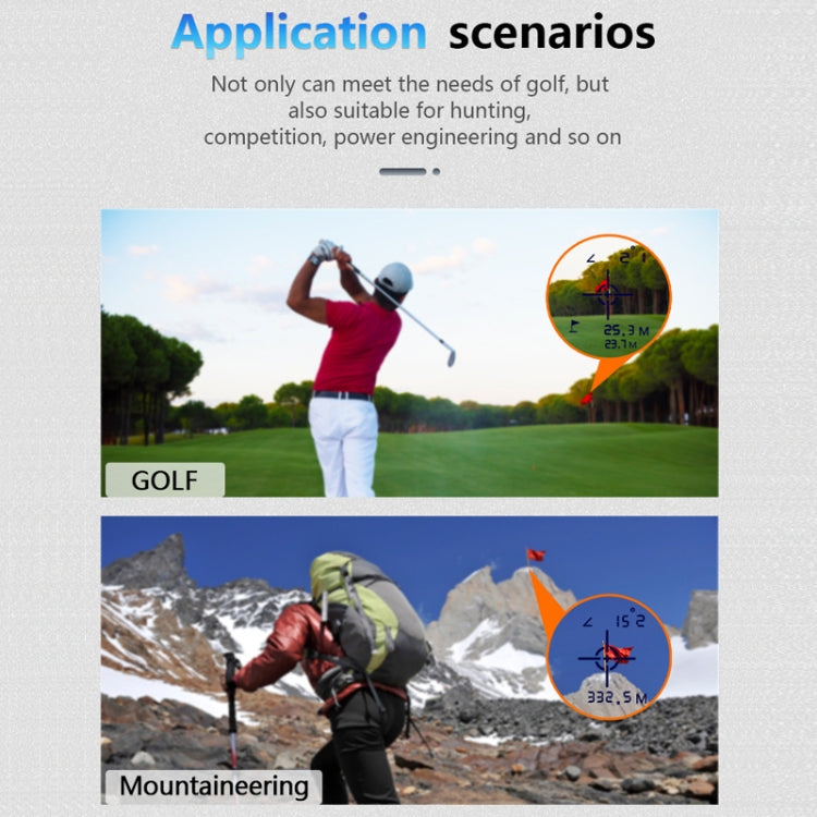 ARTBULL NK-1000 Telescopio ricaricabile per telemetro mimetico da golf, NK-1000