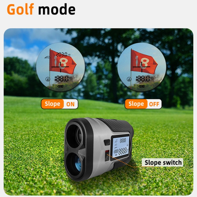 ARTBULL Golf telescopio ricaricabile telemetro laser con schermo, 650m, 1200m