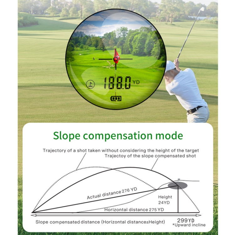 ARTBULL Tachimetro altimetro telescopio telemetro laser golf 1000 m, ARTBULL 1000m