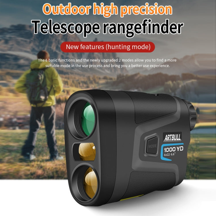 ARTBULL Tachimetro altimetro telescopio telemetro laser golf 1000 m, ARTBULL 1000m