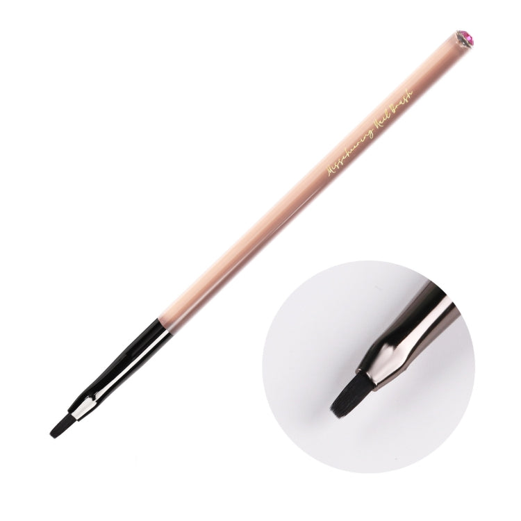 Pennello per penna acrilica color tè Pennello per unghie di bellezza Penna per pittura a colori Penna per terapia della luce