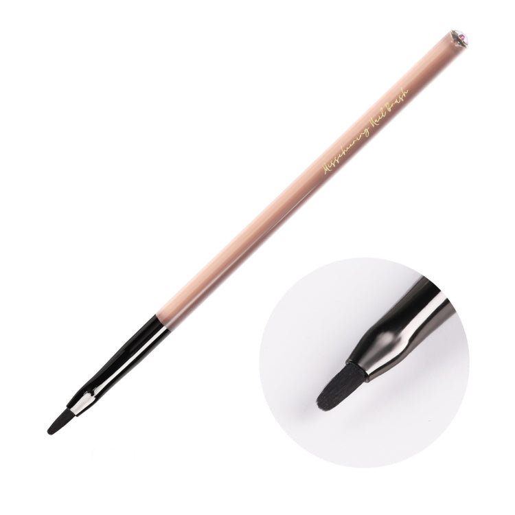 Pennello per penna acrilica color tè Pennello per unghie di bellezza Penna per pittura a colori Penna per terapia della luce