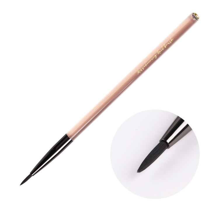 Pennello per penna acrilica color tè Pennello per unghie di bellezza Penna per pittura a colori Penna per terapia della luce