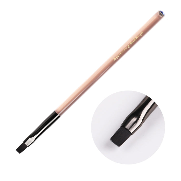 Pennello per penna acrilica color tè Pennello per unghie di bellezza Penna per pittura a colori Penna per terapia della luce