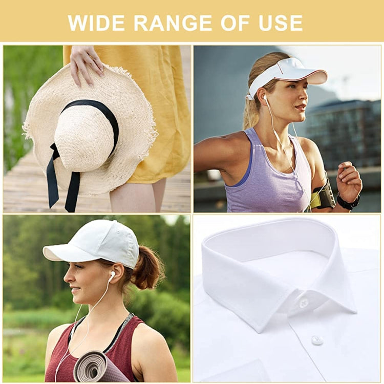 100 pezzi monouso autoadesivi assorbenti per t-shirt collo collare cappello adesivo assorbente, 25cm, 29cm