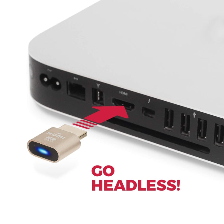 Il carico fittizio HDMI dello spoofer della scheda grafica da 2 pezzi simula i display HD, 2pcs Gold