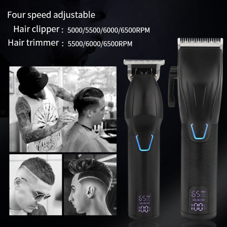 Set di strumenti per il taglio di capelli elettrici da uomo per scolpire il tagliacapelli elettrico, LM-2027 2 In 1 (Black), LM-2027 2 In 1 (Gold)