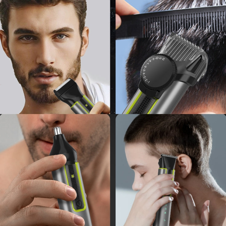 IPX5 Waterproof Men Multi-Functional Barber 4 in 1 Rasoio Set di peli del naso Spinta di ricarica USB, 677 4 In 1