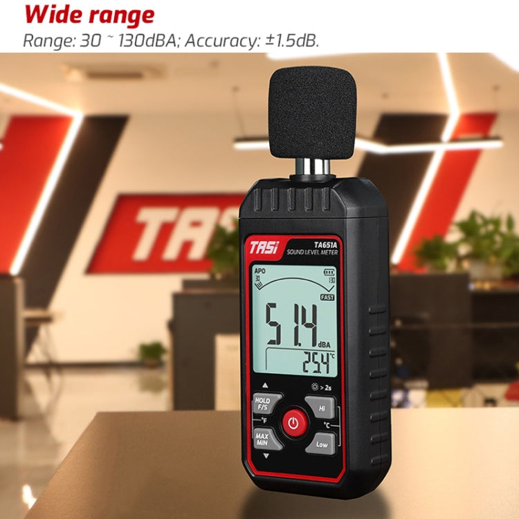 Dispositivo di decibel del tester del rumore domestico, TASI TA651A, TASI TA651B