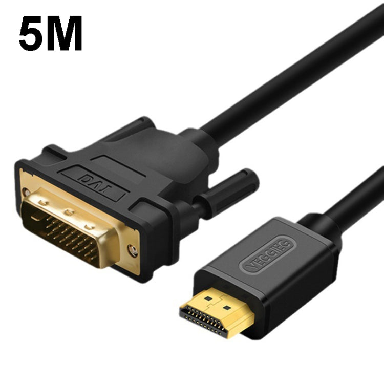 VEGGIEG Cavo convertitore da HDMI a DVI Computer TV HD Monitor può essere intercambiabile, 1m, 1.5m, 2m, 3m, 5m, 8m, 10m, 12m, 15m