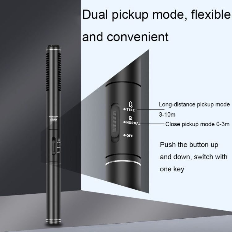 28 cm Riduzione del rumore intelligente Scheda audio dal vivo Microfono per computer Fotocamera per telefono Microfono per interviste di notizie, 28cm Interview Microphone