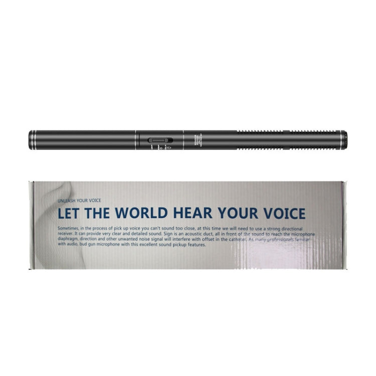 28 cm Riduzione del rumore intelligente Scheda audio dal vivo Microfono per computer Fotocamera per telefono Microfono per interviste di notizie, 28cm Interview Microphone