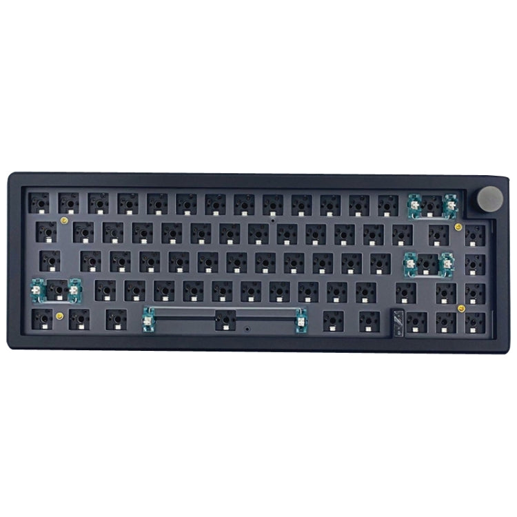 67 tasti fai-da-te personalizzati a tre modalità con kit tastiera meccanica a manopola Supporta la retroilluminazione RGB hot plug, White, Black, Claret, Purple, Green, Blue