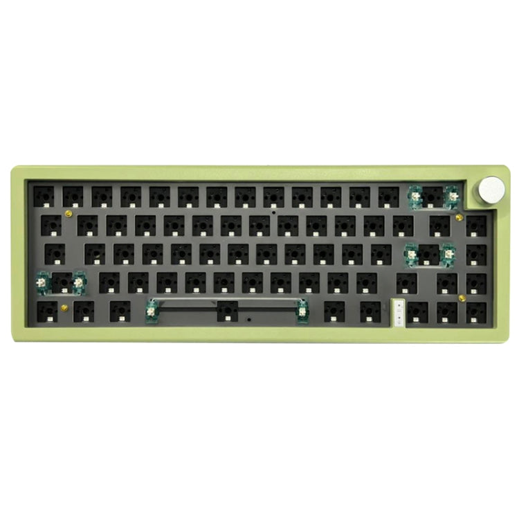 67 tasti fai-da-te personalizzati a tre modalità con kit tastiera meccanica a manopola Supporta la retroilluminazione RGB hot plug, White, Black, Claret, Purple, Green, Blue