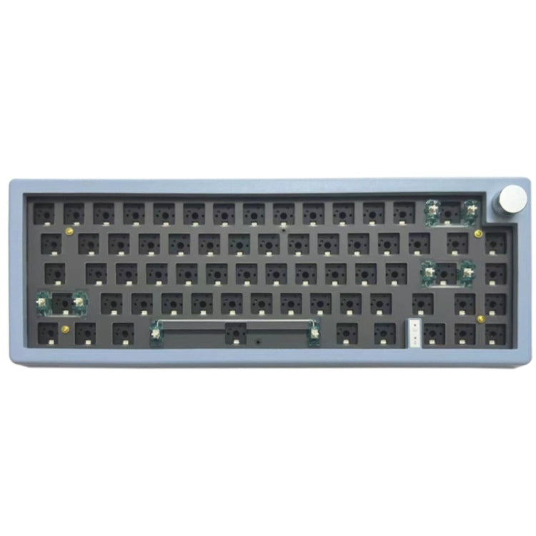67 tasti fai-da-te personalizzati a tre modalità con kit tastiera meccanica a manopola Supporta la retroilluminazione RGB hot plug, White, Black, Claret, Purple, Green, Blue