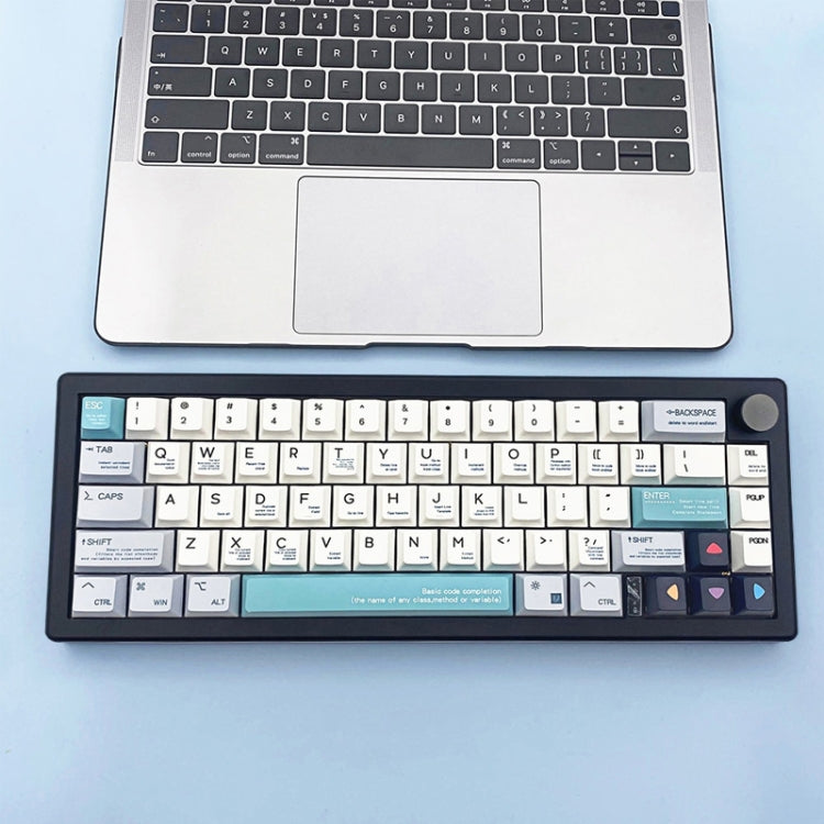 67 tasti fai-da-te personalizzati a tre modalità con kit tastiera meccanica a manopola Supporta la retroilluminazione RGB hot plug, White, Black, Claret, Purple, Green, Blue