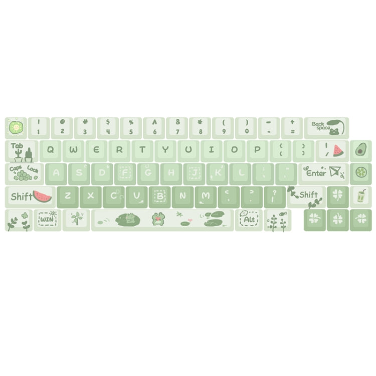 68 tasti Copritasti personalizzati PBT Heat Rise a 5 lati, 66 Keys Blue, 66 Keys Pink, 66 Keys Green