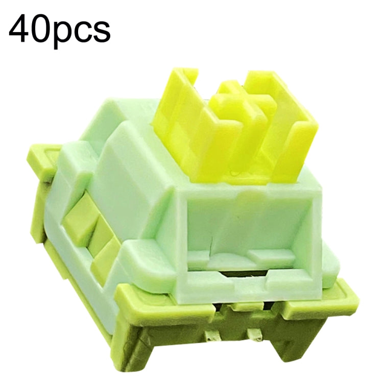 Albero a 3 pin per tastiera meccanica hot swap personalizzata da 40 pezzi, 40pcs Peach Linear Mute Shaft, 40pcs Paragraph Mute Shaft, 40pcs Marine Silent Shaft, 40pcs Crystal Dust Shaft, 40pcs Panda Paragraphs Shaft, 40pcs Silver Shaft