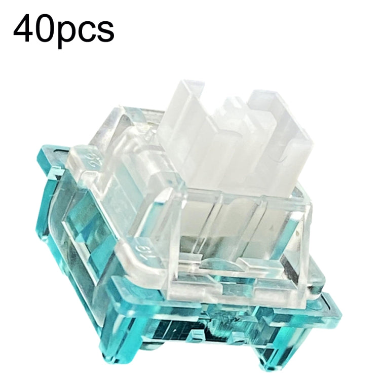 Albero a 3 pin per tastiera meccanica hot swap personalizzata da 40 pezzi, 40pcs Peach Linear Mute Shaft, 40pcs Paragraph Mute Shaft, 40pcs Marine Silent Shaft, 40pcs Crystal Dust Shaft, 40pcs Panda Paragraphs Shaft, 40pcs Silver Shaft