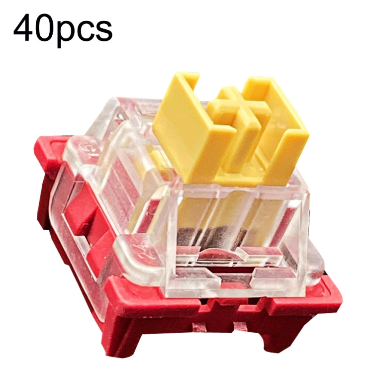Albero a 3 pin per tastiera meccanica hot swap personalizzata da 40 pezzi, 40pcs Peach Linear Mute Shaft, 40pcs Paragraph Mute Shaft, 40pcs Marine Silent Shaft, 40pcs Crystal Dust Shaft, 40pcs Panda Paragraphs Shaft, 40pcs Silver Shaft