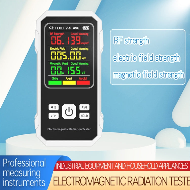 Rilevatore di radiazioni elettromagnetiche Rilevatore di radiazioni ad alta frequenza, VT-ER1 Black, VT-ER1 White