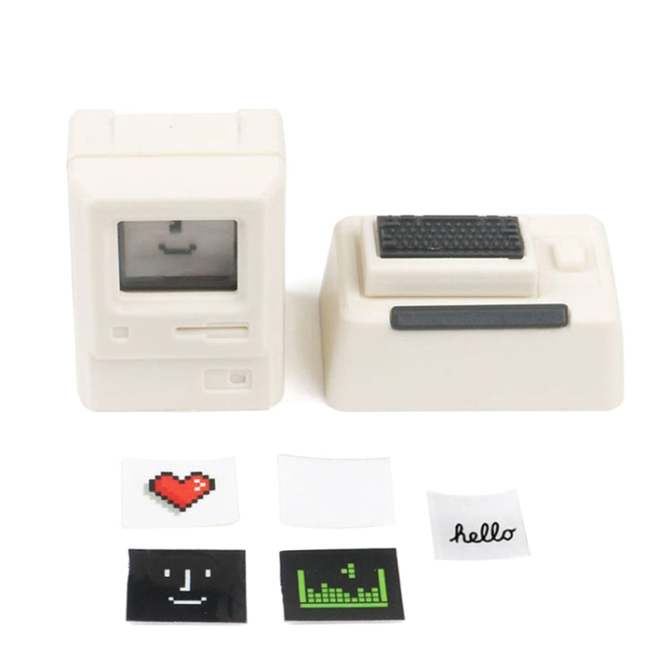 Tastiera meccanica MAC Retro Light Transmission Keycap, White, Pink, Black, Silver Gray