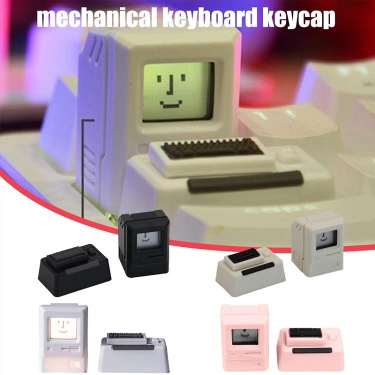 Tastiera meccanica MAC Retro Light Transmission Keycap, White, Pink, Black, Silver Gray