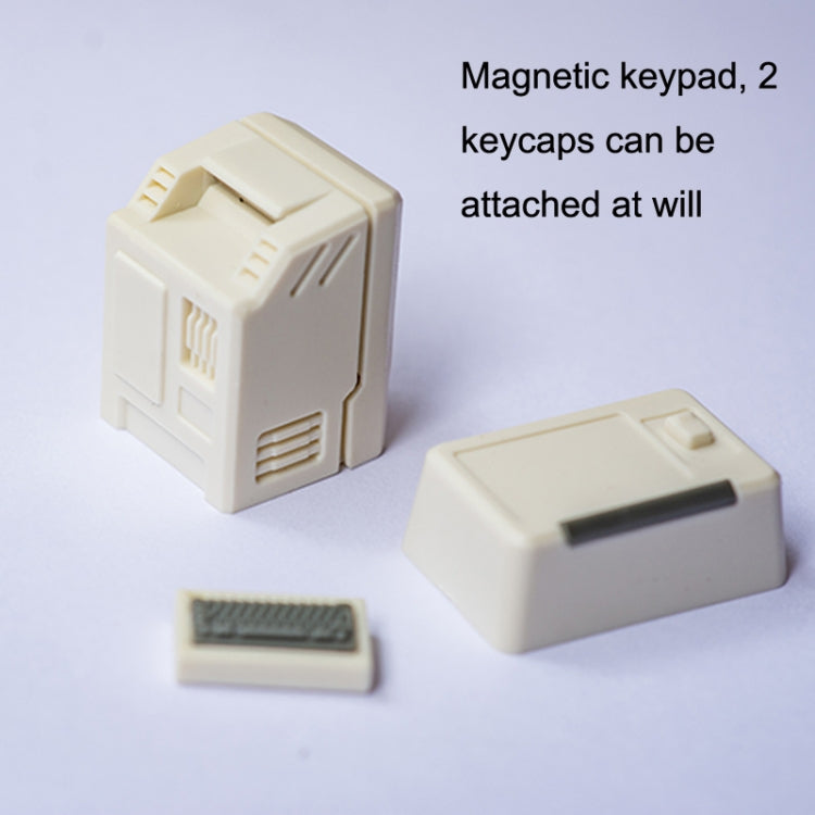 Tastiera meccanica MAC Retro Light Transmission Keycap, White, Pink, Black, Silver Gray