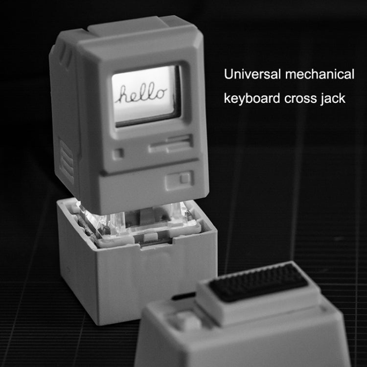 Tastiera meccanica MAC Retro Light Transmission Keycap, White, Pink, Black, Silver Gray