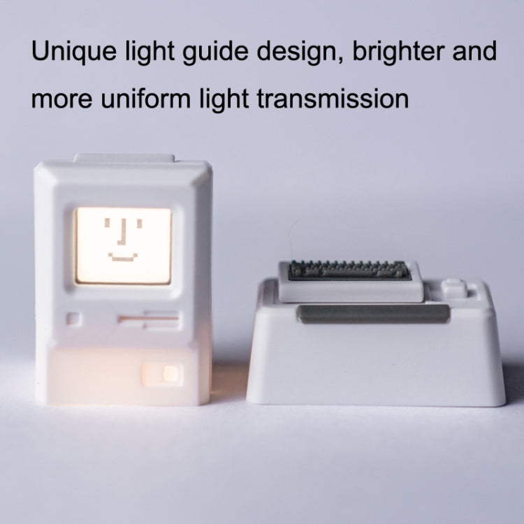 Tastiera meccanica MAC Retro Light Transmission Keycap, White, Pink, Black, Silver Gray