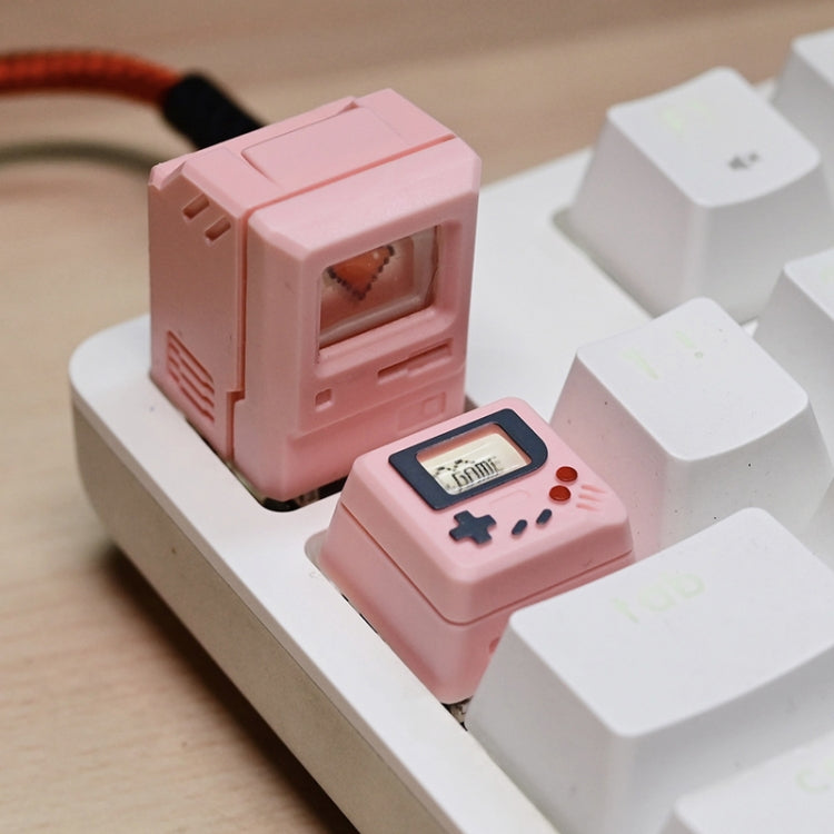 Tastiera meccanica MAC Retro Light Transmission Keycap, White, Pink, Black, Silver Gray