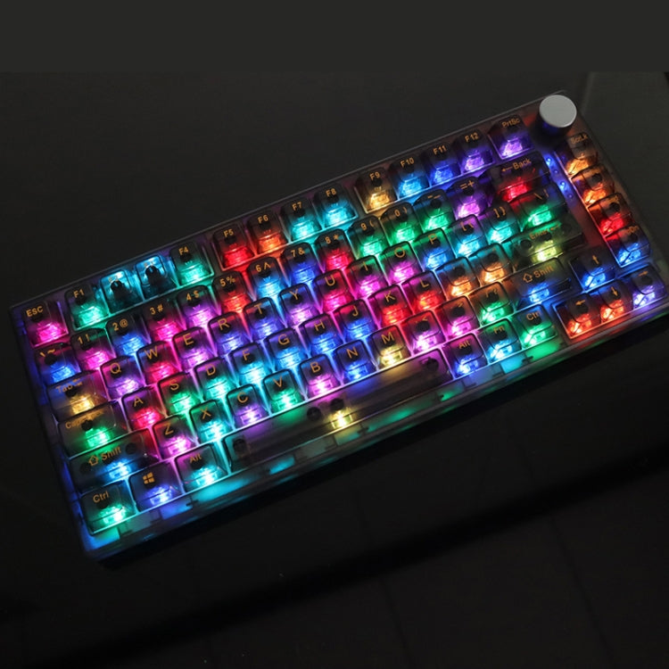 Kit tastiera meccanica personalizzata hot-plug RGB a 3 modalità wireless Bluetooth a 82 tasti + copritastiera, Kit + Keycap(White), Kit + Keycap(Black)