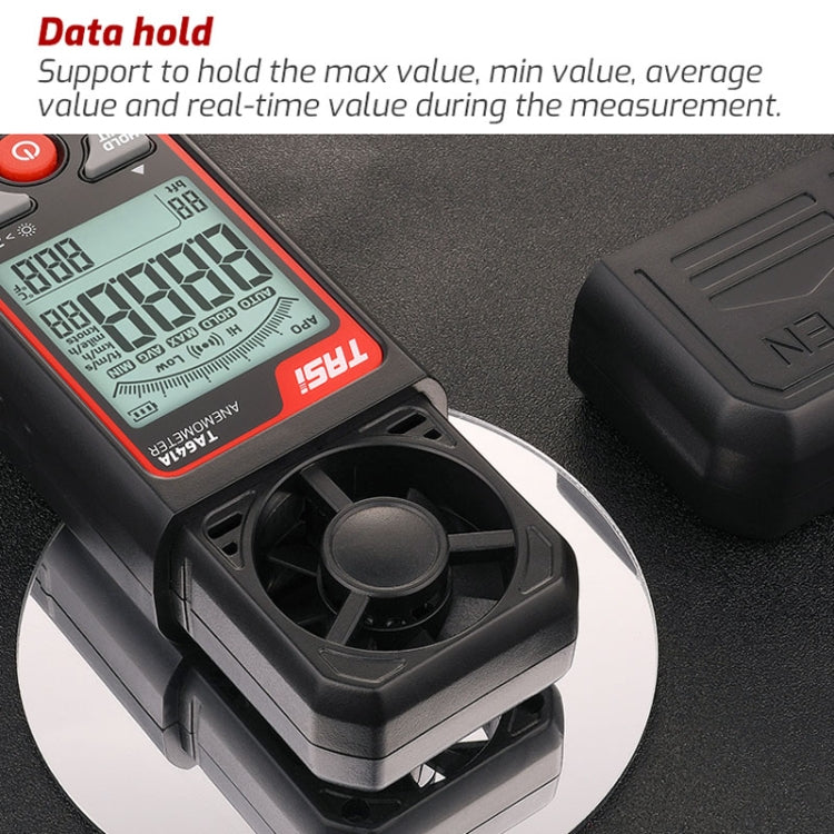 Misuratore di velocità del vento portatile del tester del volume del vento dello strumento di velocità del vento ad alta precisione, TASI TA641A, TASI TA641B