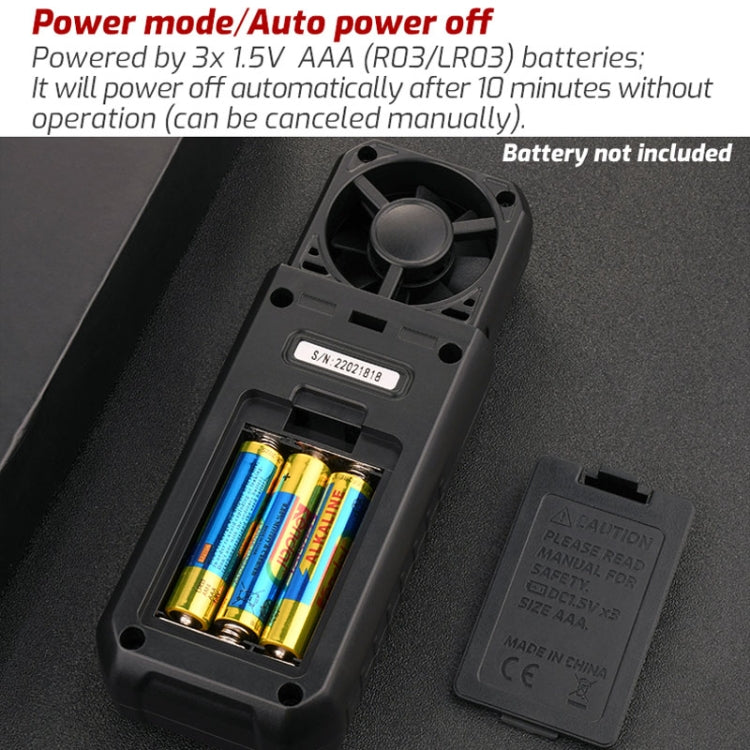 Misuratore di velocità del vento portatile del tester del volume del vento dello strumento di velocità del vento ad alta precisione, TASI TA641A, TASI TA641B