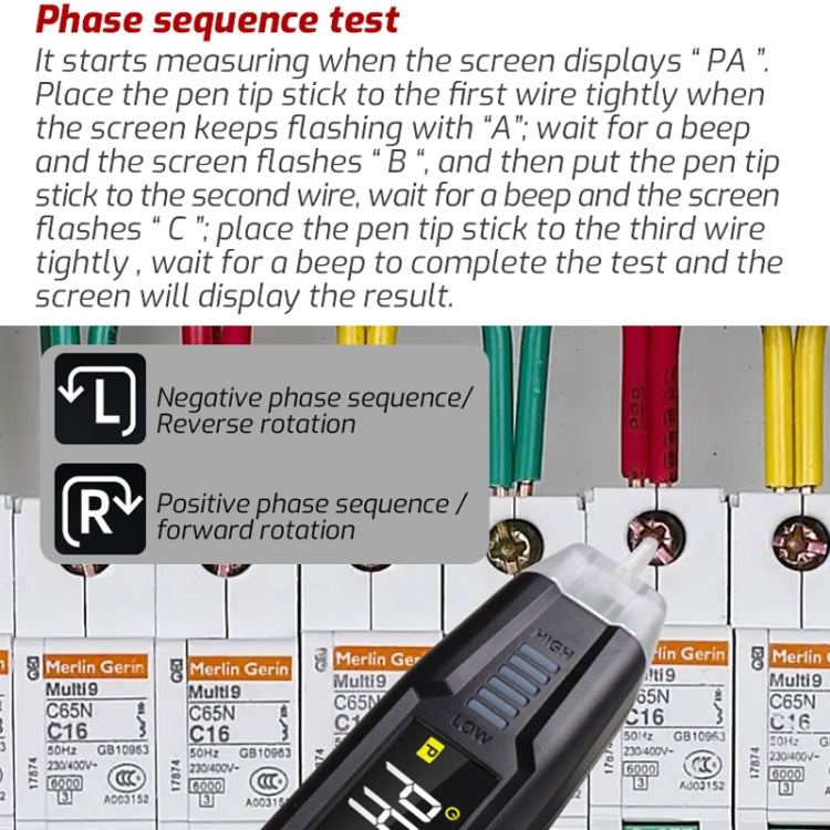 TASI TA13C Smart Pen Multimeter Multimetro digitale portatile compatto ad alta precisione, TA13C